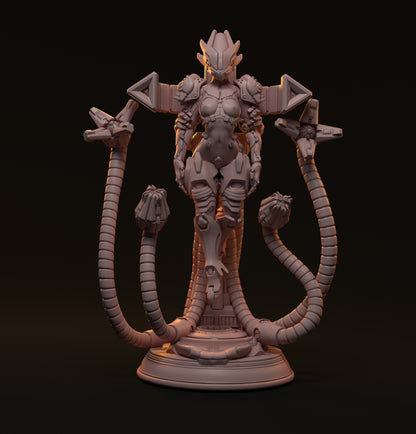 Frei, Cyborg Pin Up | D&D TTRPG Miniature | Hardwitch Games