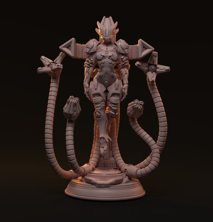 Frei, Cyborg Pin Up | D&D TTRPG Miniature | Hardwitch Games