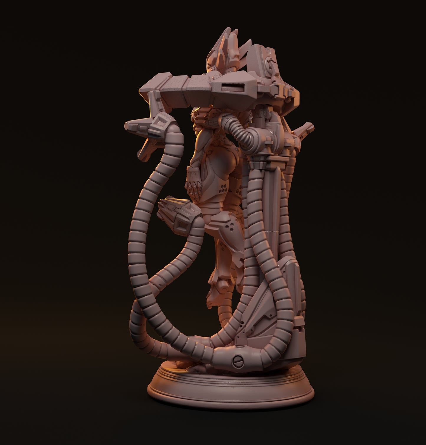 Frei, Cyborg Pin Up | D&D TTRPG Miniature | Hardwitch Games