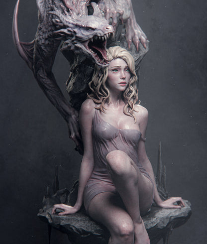 1:12 Elegy of the Wyrm | Resin Garage Kit Original Character | CA 3D Studios