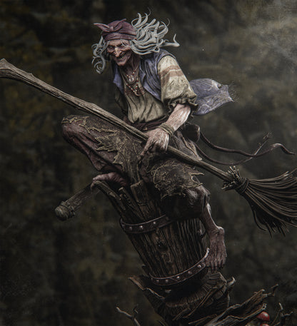 1:12 Baba Yaga | Resin Garage Kit Figure Folklore | CA 3D Studios