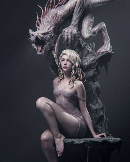 1:12 Elegy of the Wyrm | Resin Garage Kit Original Character | CA 3D Studios