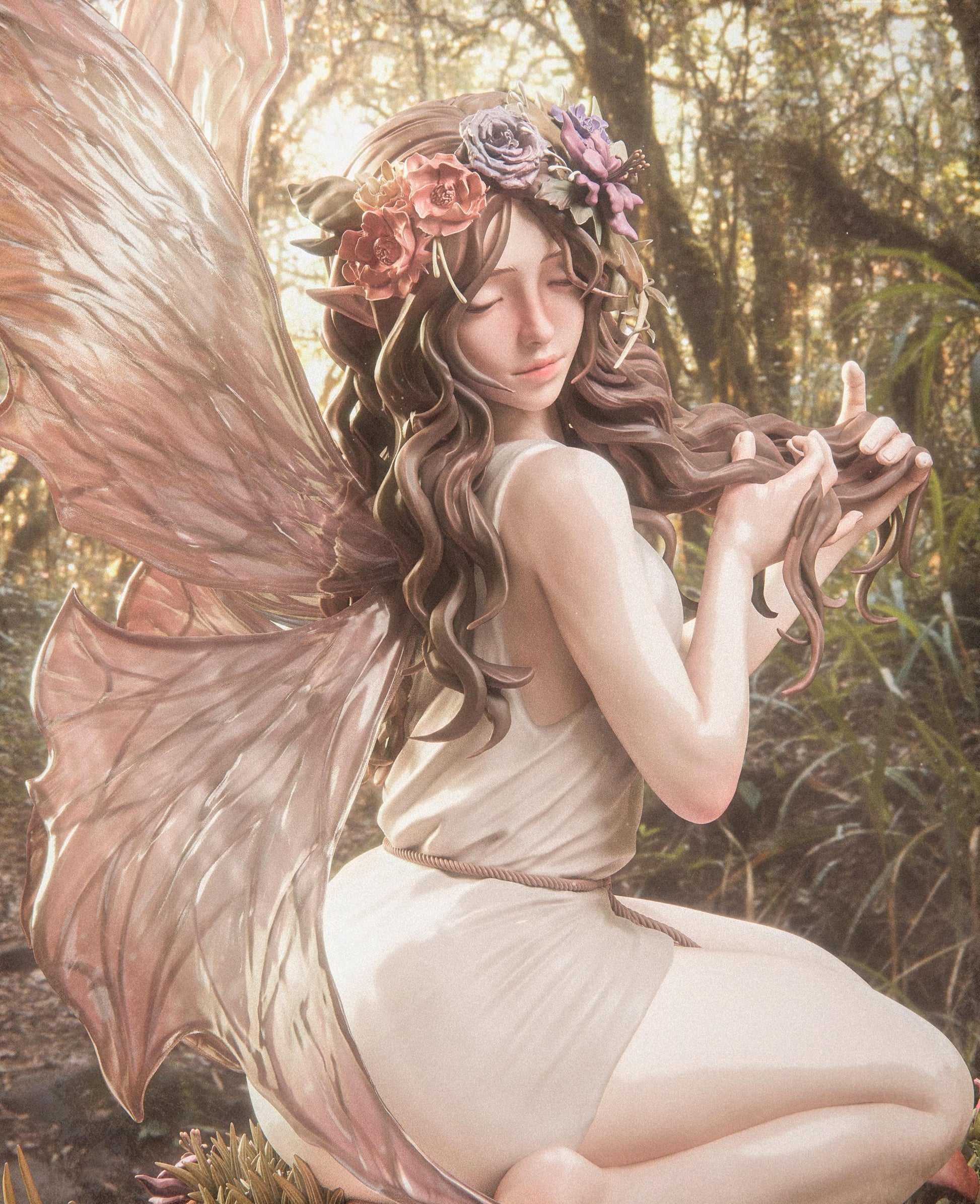 1:12 Fairy Blossom | Resin Garage Kit Original Character | CA 3D Studios