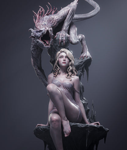 1:12 Elegy of the Wyrm | Resin Garage Kit Original Character | CA 3D Studios