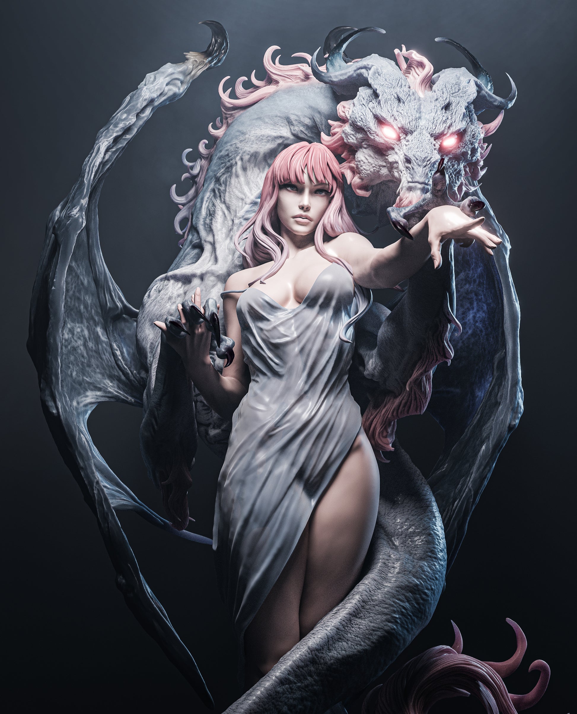 1:12 Dragon Lady | 3D Printed Resin Garage Kit Figure | CA 3D Studios