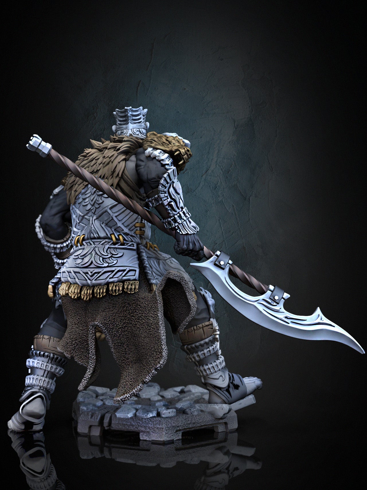 Champion Gumbear | D&D TTRPG Miniature | Dragun Studios