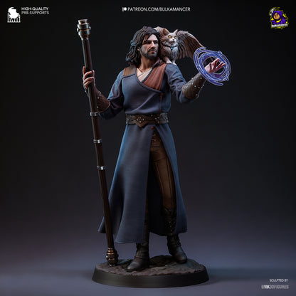 Goddess-Favored Wizard | Resin Garage Kit Figure Game Fan Art | Bulkamancer Sculpts