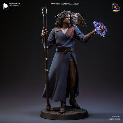 Goddess-Favored Wizard | Resin Garage Kit Figure Game Fan Art | Bulkamancer Sculpts