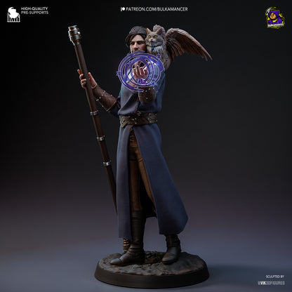 Goddess-Favored Wizard | Resin Garage Kit Figure Game Fan Art | Bulkamancer Sculpts