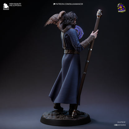 Goddess-Favored Wizard | Resin Garage Kit Figure Game Fan Art | Bulkamancer Sculpts