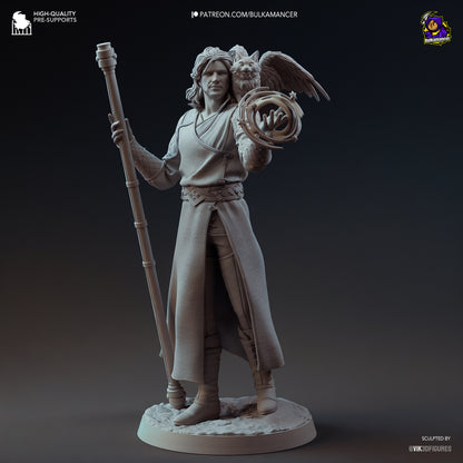 Goddess-Favored Wizard | Resin Garage Kit Figure Game Fan Art | Bulkamancer Sculpts