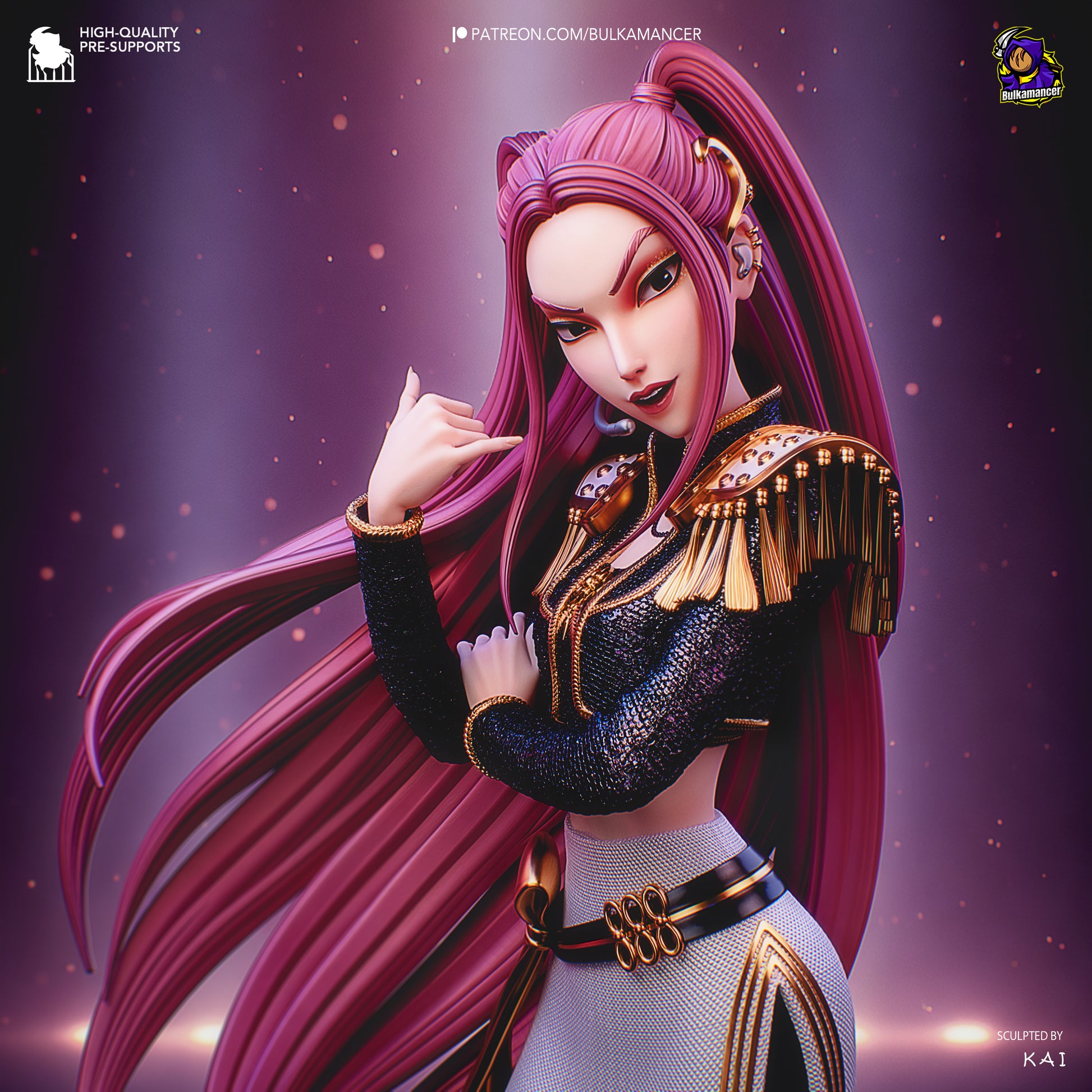 Golden Dancer | Resin Garage Kit Figure Game Fan Art | Bulkamancer Sculpts