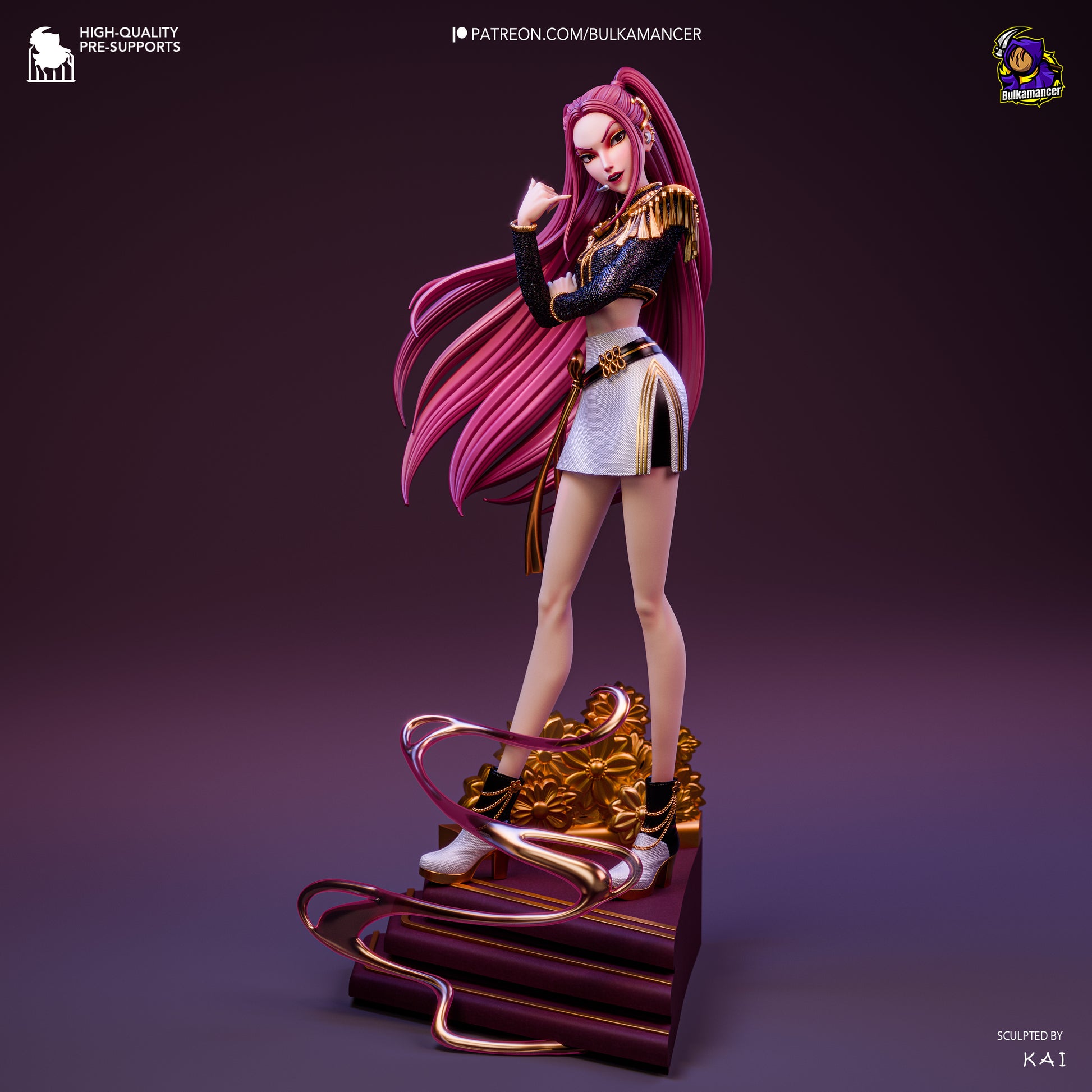 Golden Dancer | Resin Garage Kit Figure Game Fan Art | Bulkamancer Sculpts