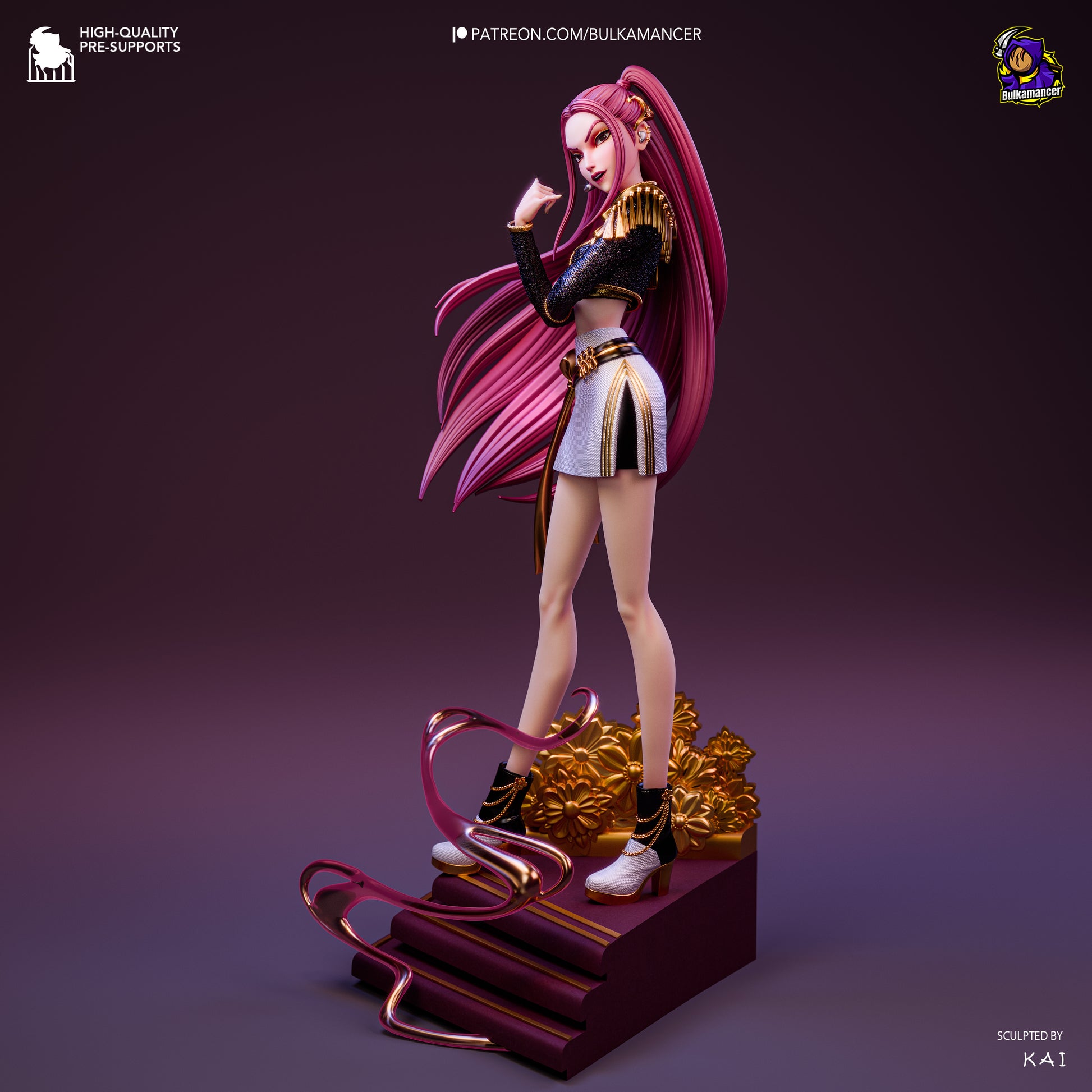 Golden Dancer | Resin Garage Kit Figure Game Fan Art | Bulkamancer Sculpts