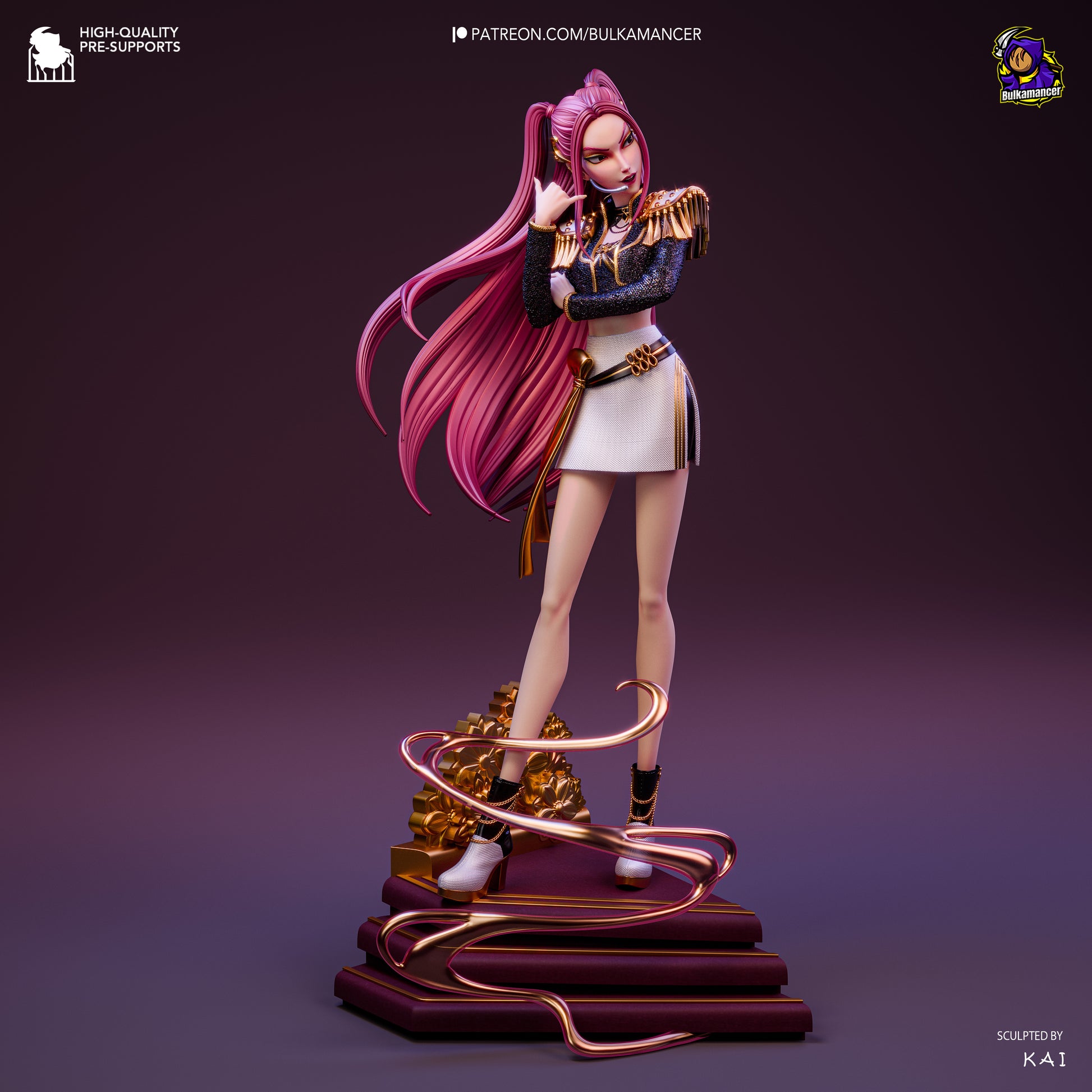 Golden Dancer | Resin Garage Kit Figure Game Fan Art | Bulkamancer Sculpts