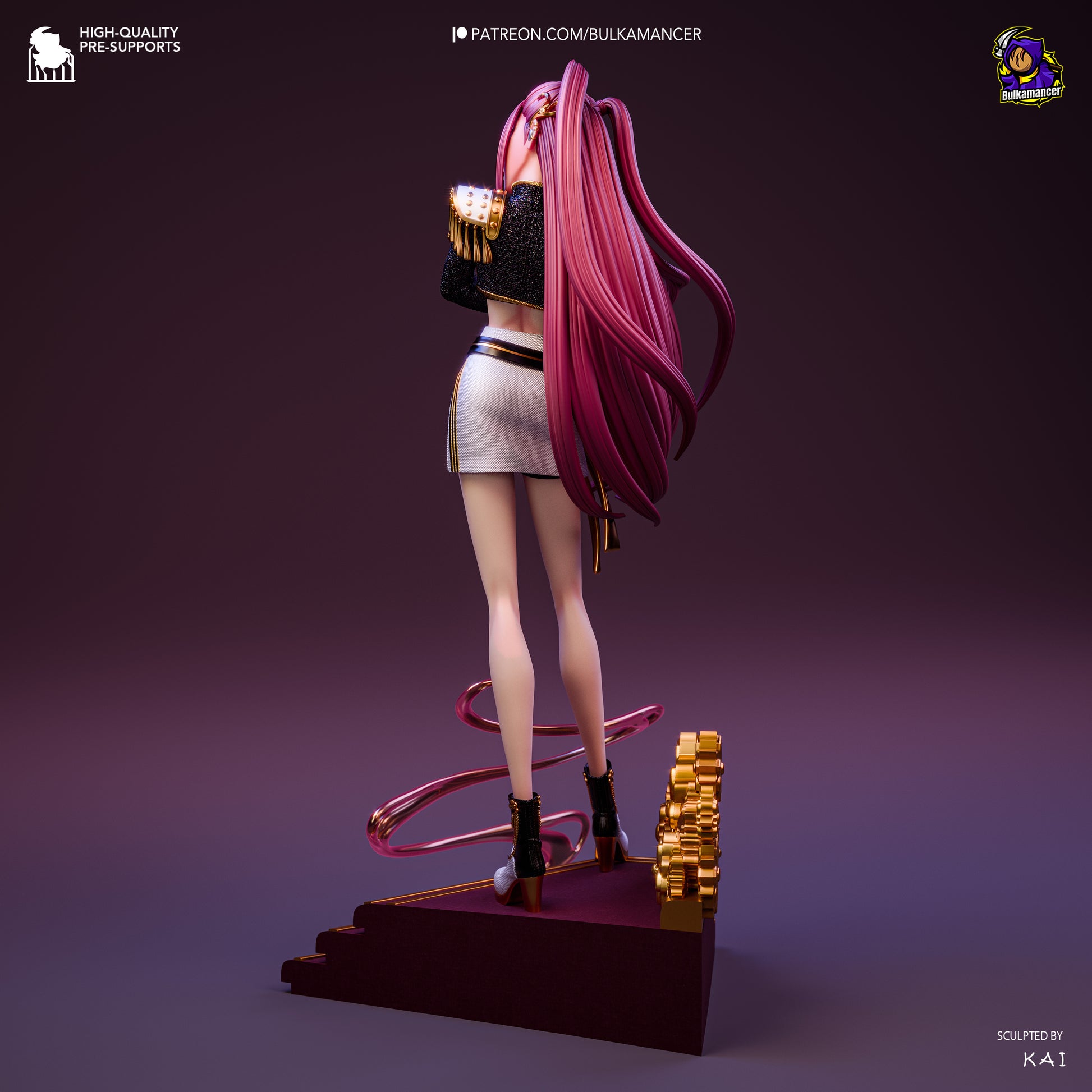 Golden Dancer | Resin Garage Kit Figure Game Fan Art | Bulkamancer Sculpts