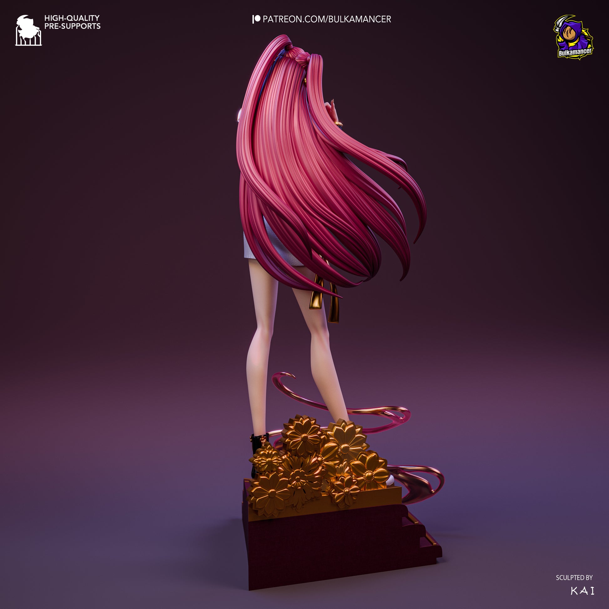 Golden Dancer | Resin Garage Kit Figure Game Fan Art | Bulkamancer Sculpts