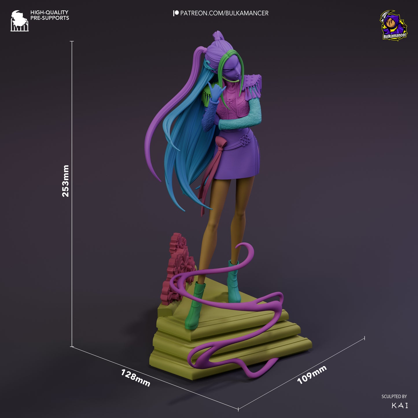 Golden Dancer | Resin Garage Kit Figure Game Fan Art | Bulkamancer Sculpts