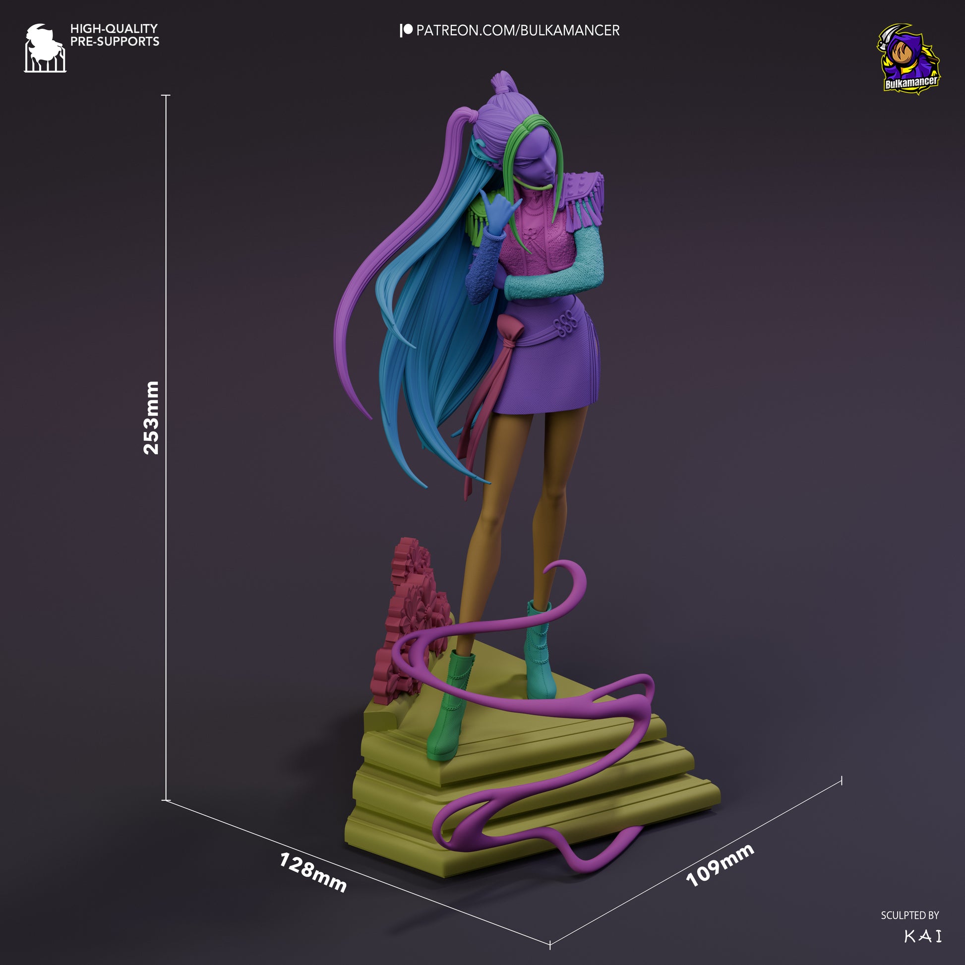 Golden Dancer | Resin Garage Kit Figure Game Fan Art | Bulkamancer Sculpts