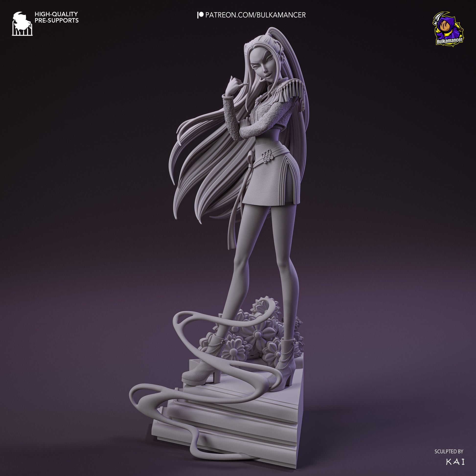 Golden Dancer | Resin Garage Kit Figure Game Fan Art | Bulkamancer Sculpts