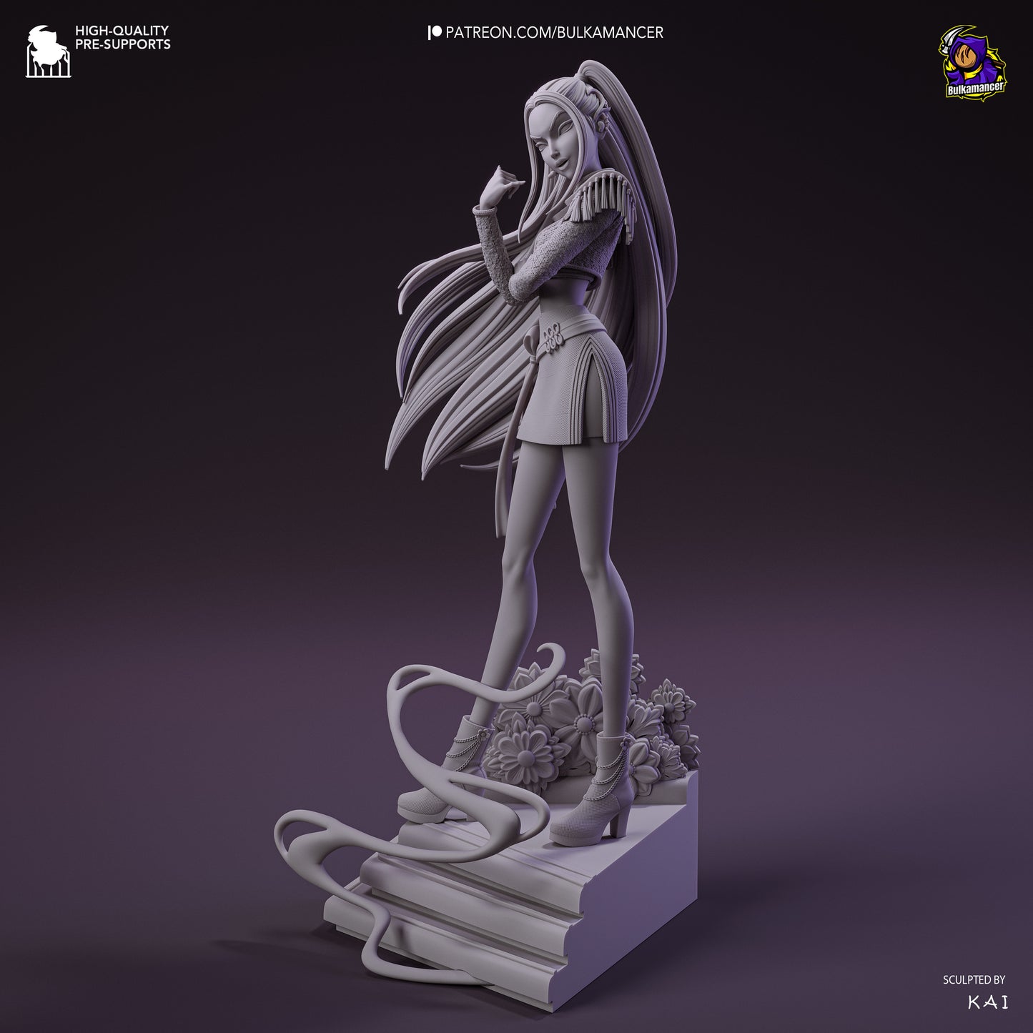 Golden Dancer | Resin Garage Kit Figure Game Fan Art | Bulkamancer Sculpts