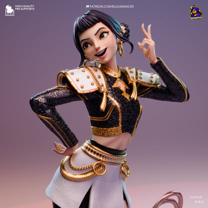 Golden Rapper | Resin Garage Kit Figure Game Fan Art | Bulkamancer Sculpts