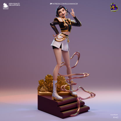 Golden Rapper | Resin Garage Kit Figure Game Fan Art | Bulkamancer Sculpts