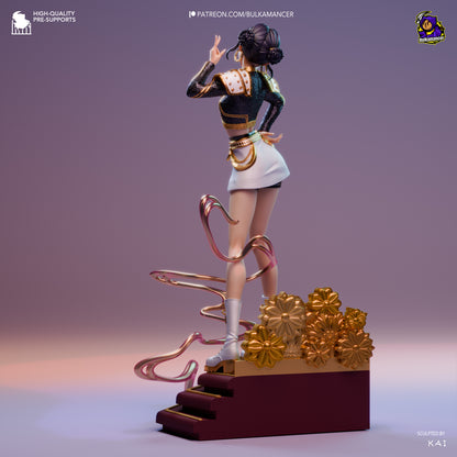 Golden Rapper | Resin Garage Kit Figure Game Fan Art | Bulkamancer Sculpts