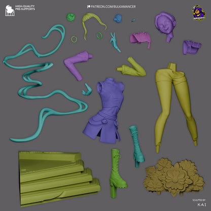 Golden Rapper | Resin Garage Kit Figure Game Fan Art | Bulkamancer Sculpts