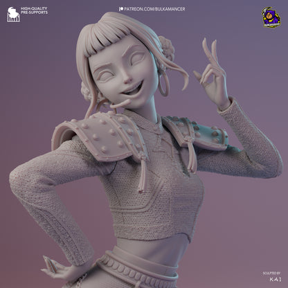 Golden Rapper | Resin Garage Kit Figure Game Fan Art | Bulkamancer Sculpts