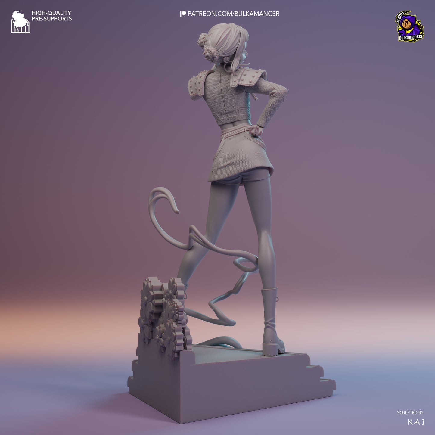 Golden Rapper | Resin Garage Kit Figure Game Fan Art | Bulkamancer Sculpts