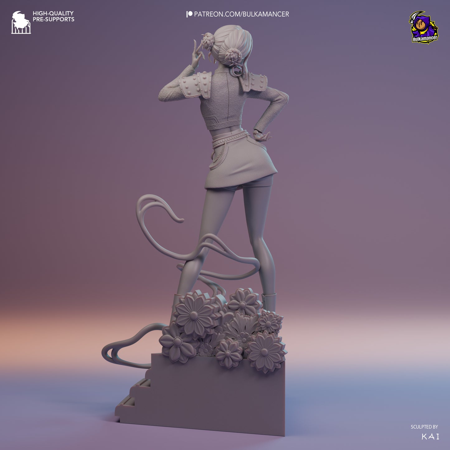 Golden Rapper | Resin Garage Kit Figure Game Fan Art | Bulkamancer Sculpts