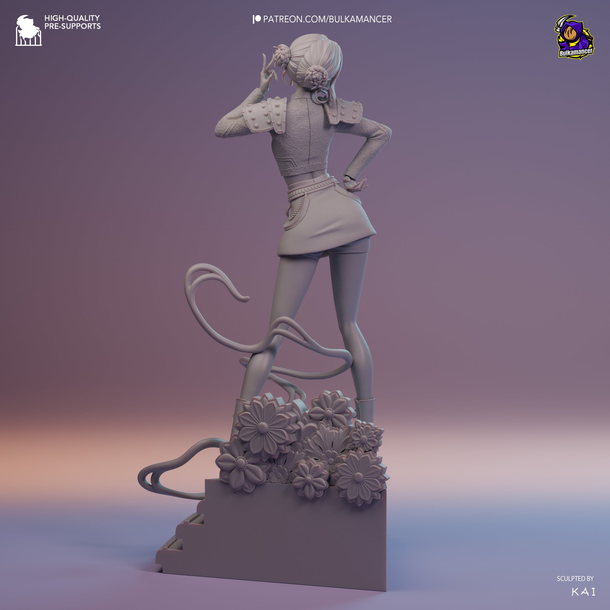 Golden Rapper | Resin Garage Kit Figure Game Fan Art | Bulkamancer Sculpts