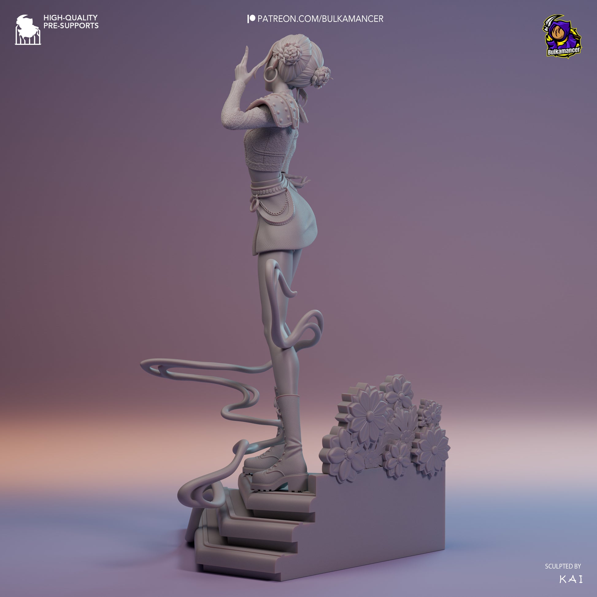 Golden Rapper | Resin Garage Kit Figure Game Fan Art | Bulkamancer Sculpts