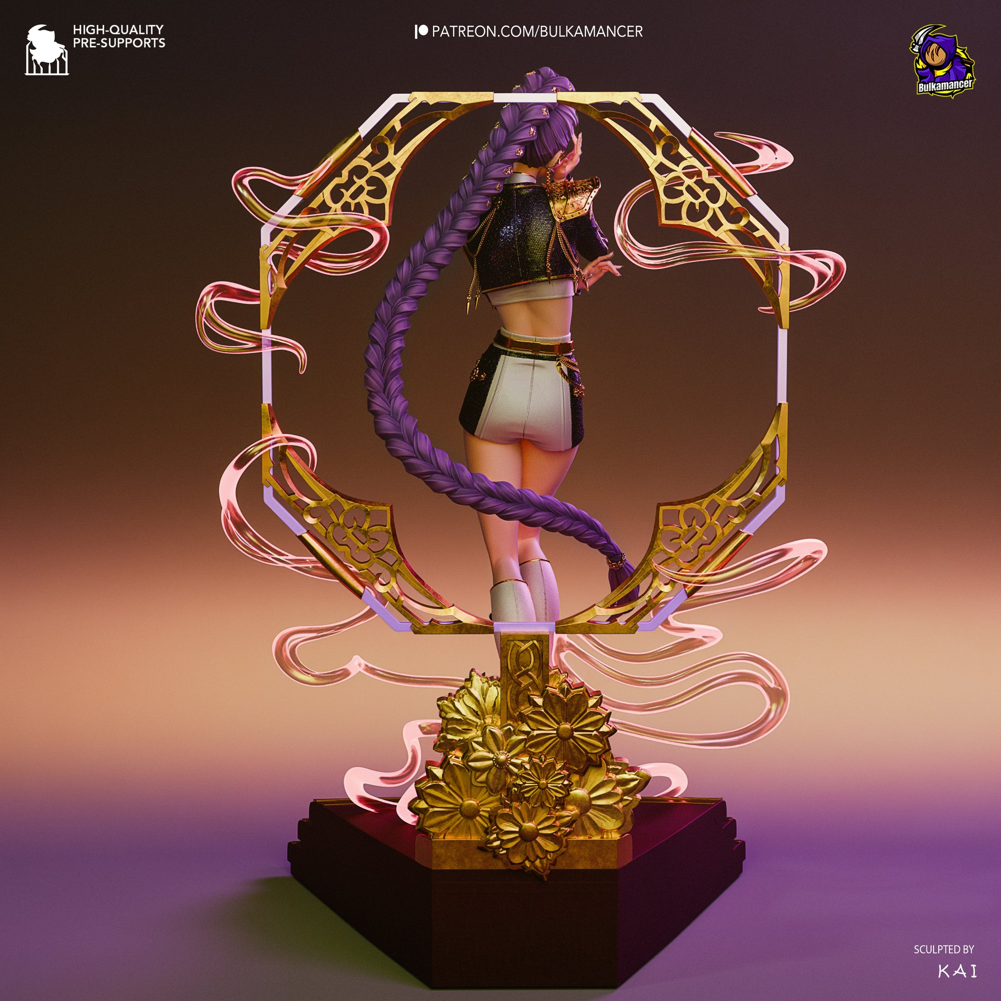 Golden Vocalist | Resin Garage Kit Figure Game Fan Art | Bulkamancer Sculpts