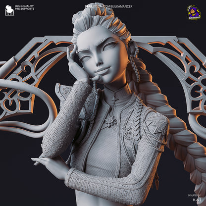 Golden Vocalist | Resin Garage Kit Figure Game Fan Art | Bulkamancer Sculpts