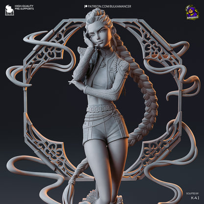 Golden Vocalist | Resin Garage Kit Figure Game Fan Art | Bulkamancer Sculpts