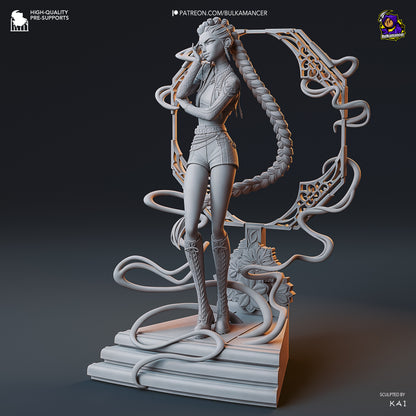 Golden Vocalist | Resin Garage Kit Figure Game Fan Art | Bulkamancer Sculpts