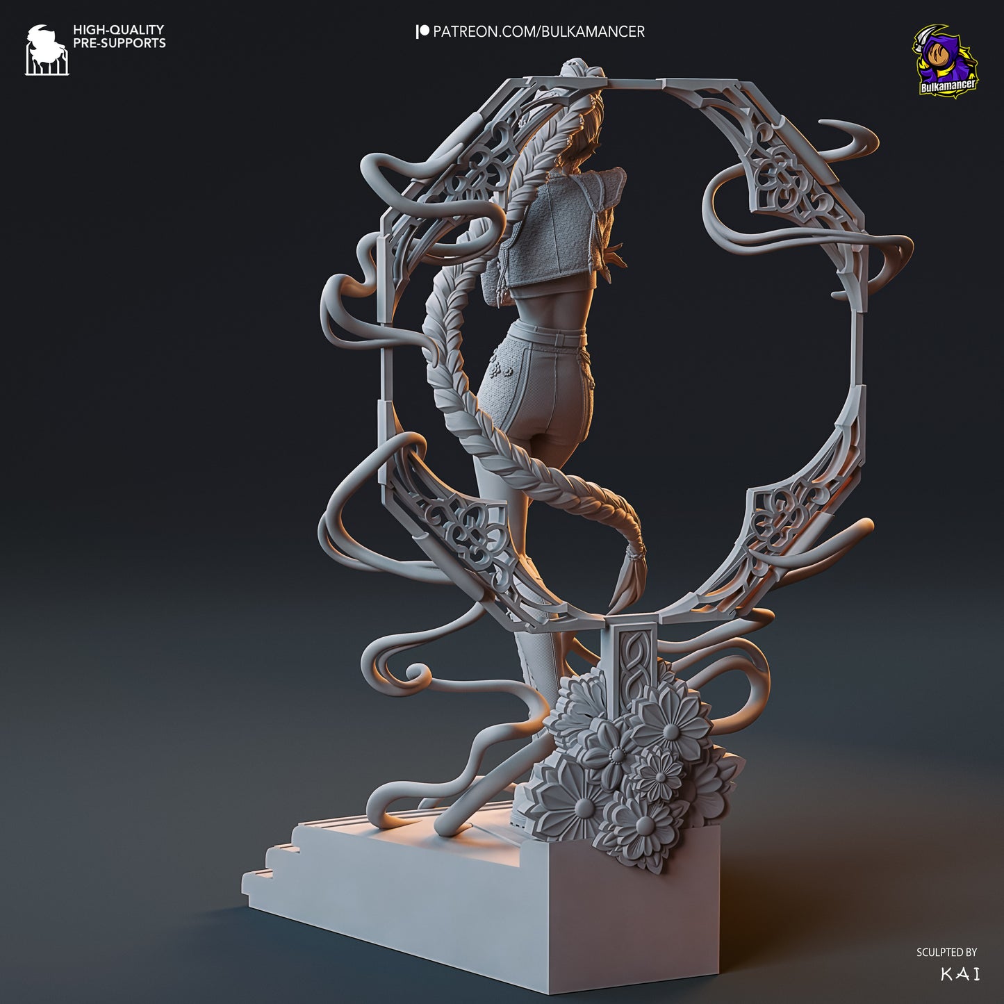 Golden Vocalist | Resin Garage Kit Figure Game Fan Art | Bulkamancer Sculpts