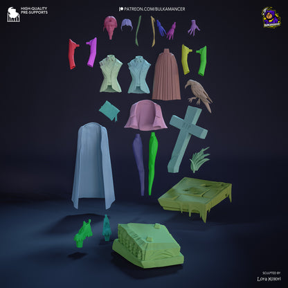 Gothic Daughter | Resin Garage Kit Figure | Bulkamancer Sculpts