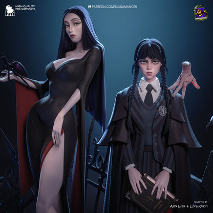 Gothic Duo | Resin Garage Kit Figure Game Fan Art | Bulkamancer Sculpts