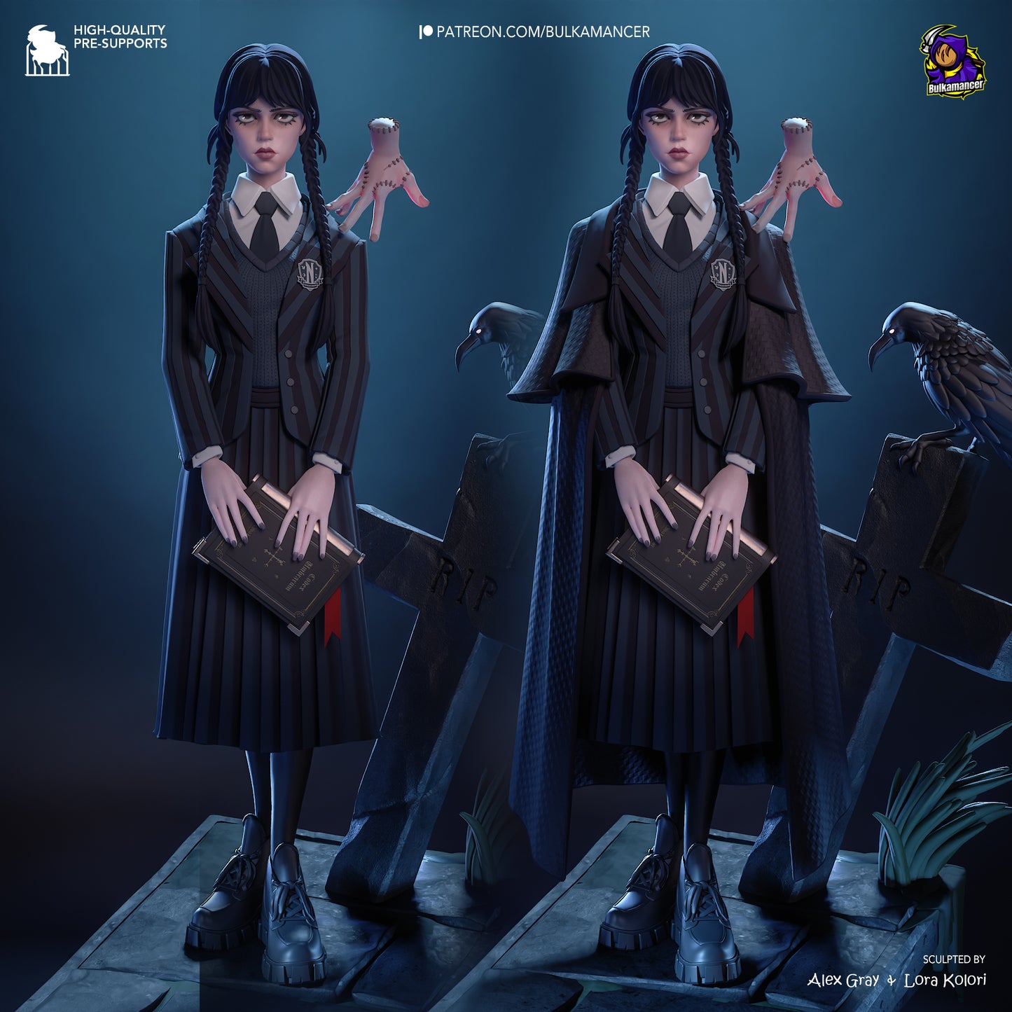 Gothic Duo | Resin Garage Kit Figure Game Fan Art | Bulkamancer Sculpts