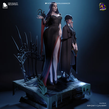 Gothic Duo | Resin Garage Kit Figure Game Fan Art | Bulkamancer Sculpts