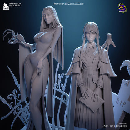 Gothic Duo | Resin Garage Kit Figure Game Fan Art | Bulkamancer Sculpts