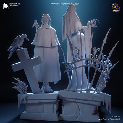 Gothic Duo | Resin Garage Kit Figure Game Fan Art | Bulkamancer Sculpts