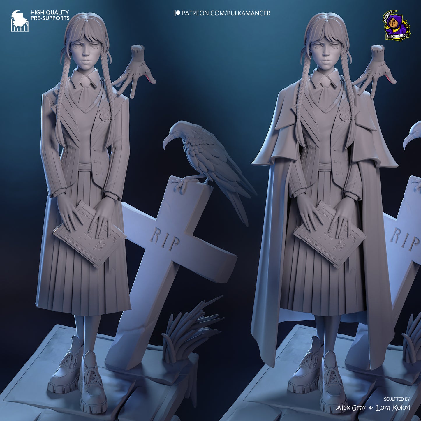 Gothic Duo | Resin Garage Kit Figure Game Fan Art | Bulkamancer Sculpts