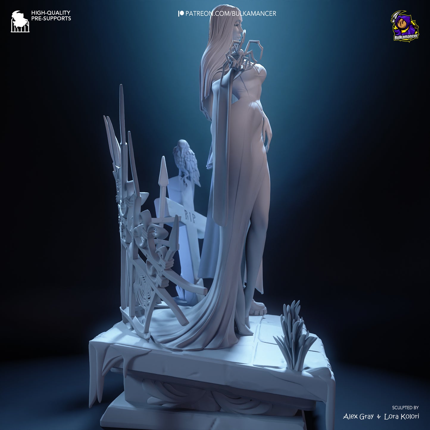 Gothic Duo | Resin Garage Kit Figure Game Fan Art | Bulkamancer Sculpts
