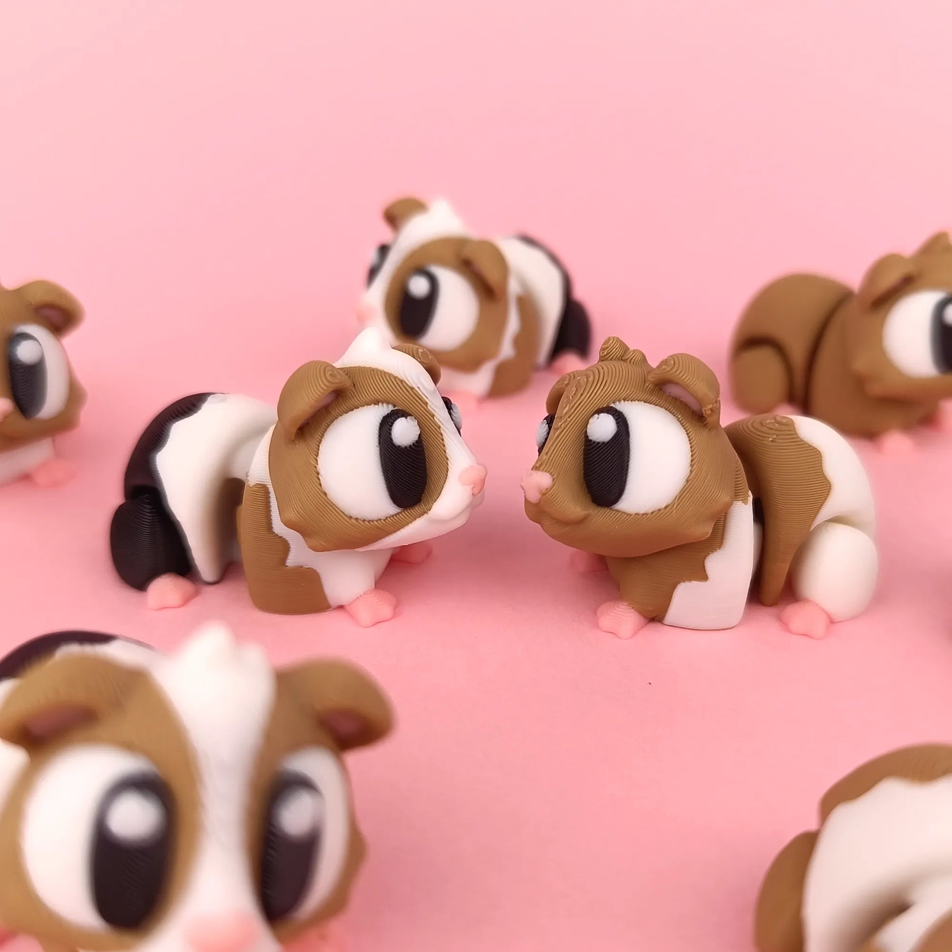 Flexi Guinea Pigs & Cage Playset | 3DGOB - Tattles Told 3D