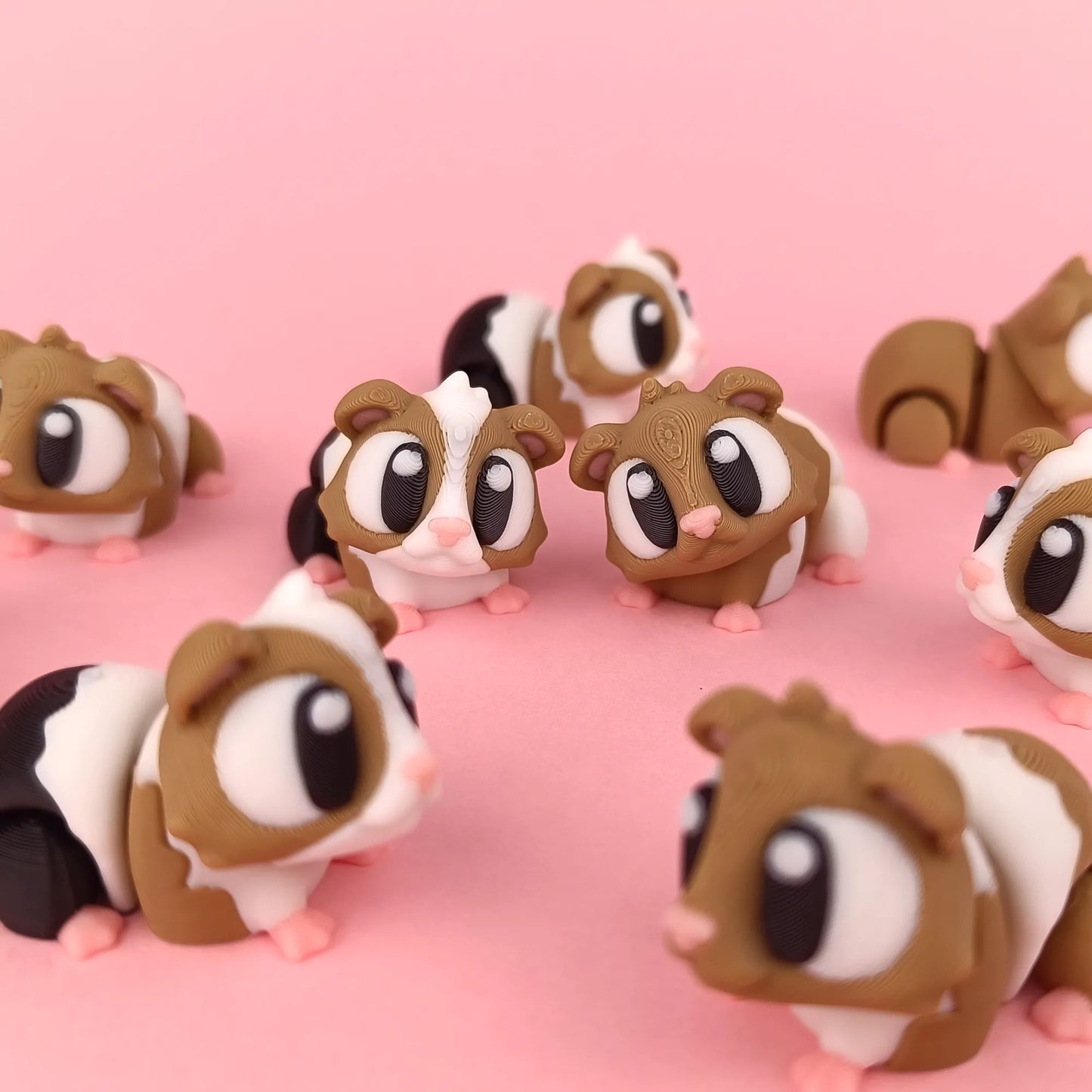 Flexi Guinea Pigs & Cage Playset | 3DGOB - Tattles Told 3D