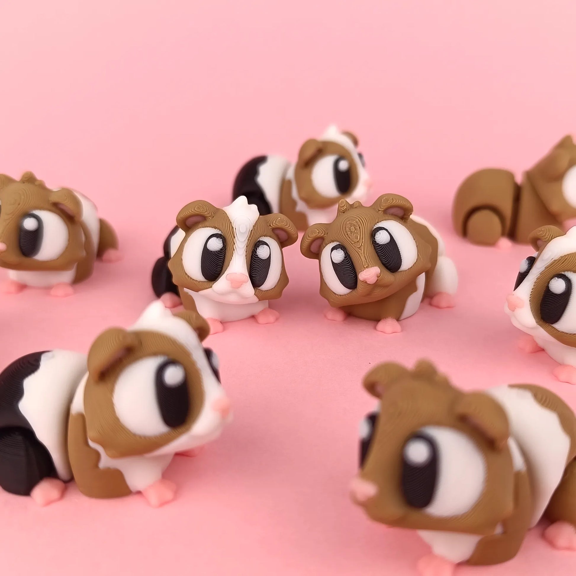 Flexi Guinea Pigs & Cage Playset | 3DGOB - Tattles Told 3D